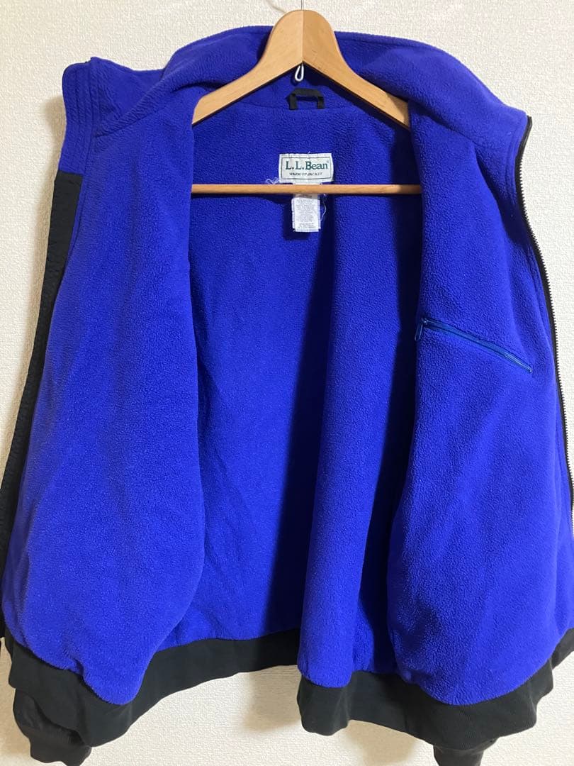 う*ん様 80s L.L.Bean USA製ウォームアップジャケット 黒size