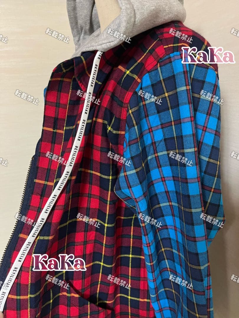 DEVILICIAN バイカラーネルフーディー size1