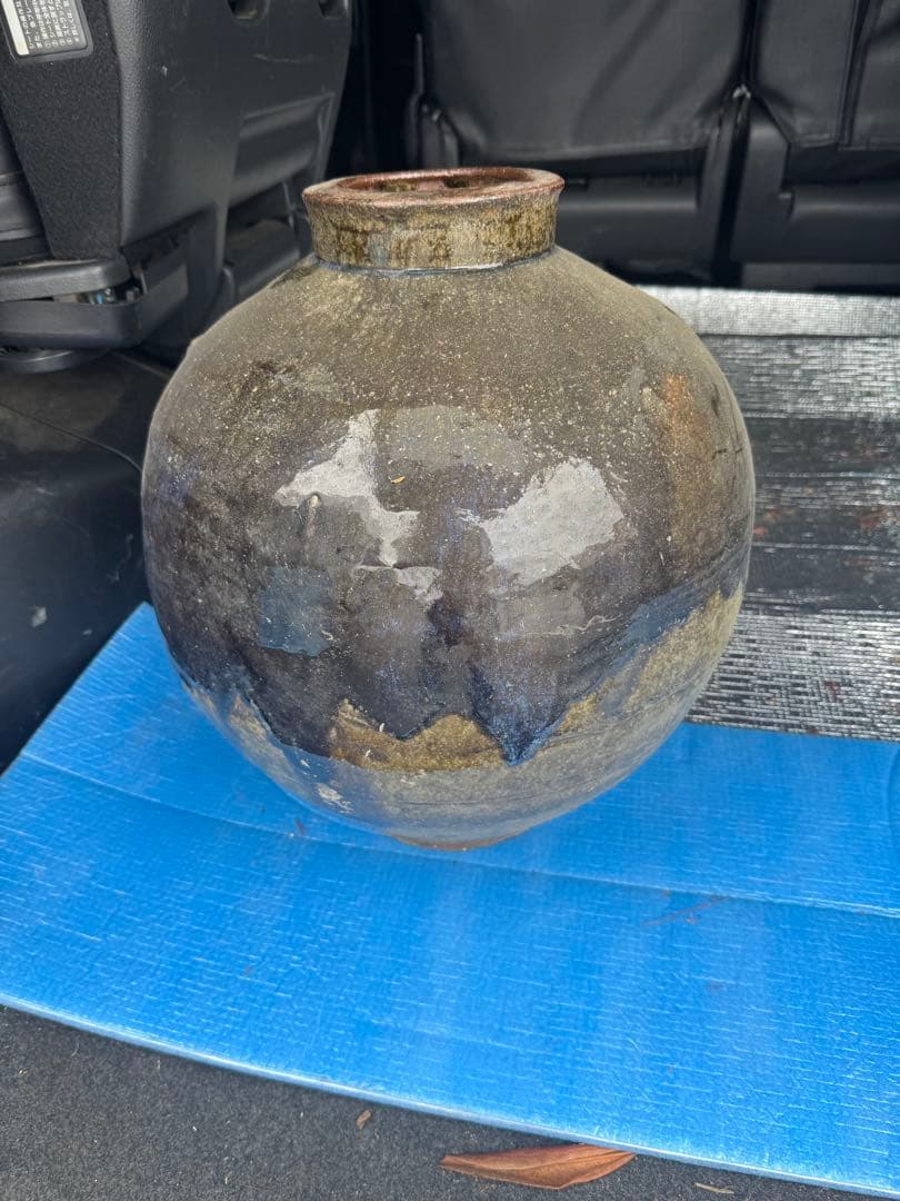 古民家　蔵出し　信楽焼？　古道具 楽天市場】骨董○古信楽壺○信楽焼 | 自然釉 / 玉垂れ | 室町時代頃-16
