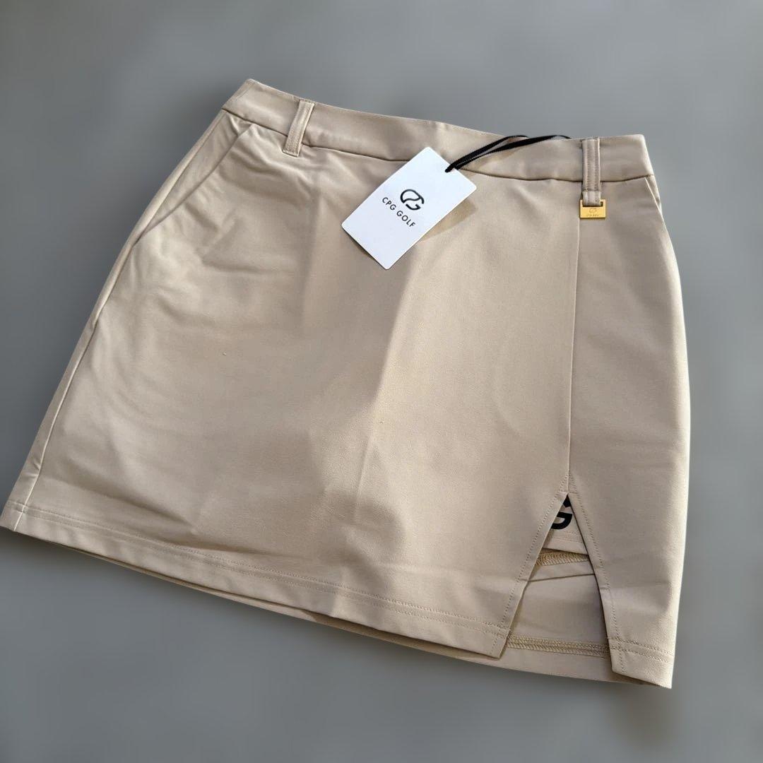 新品タグ付】 CPG♪ベージュ スカートサイドスリット インナーパンツ一