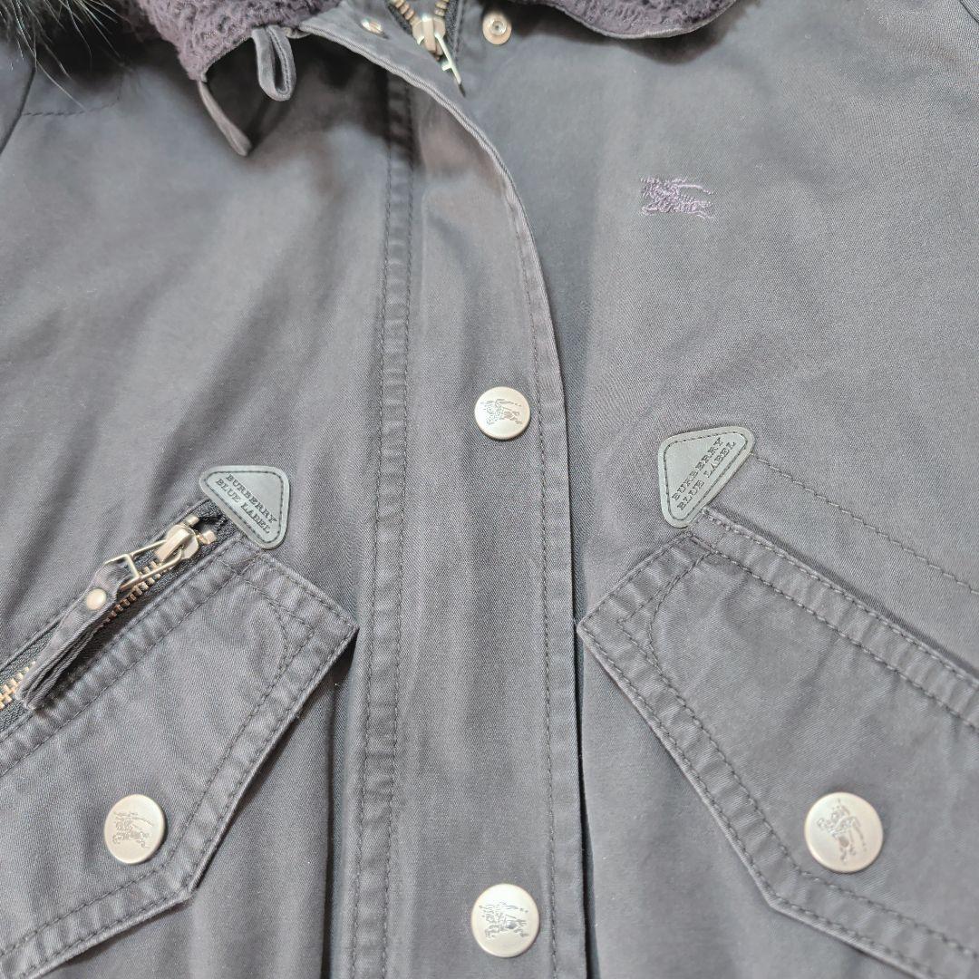 バーバリーブルーレーベル ミリタリージャケット 短丈 N-2B - メルカリ