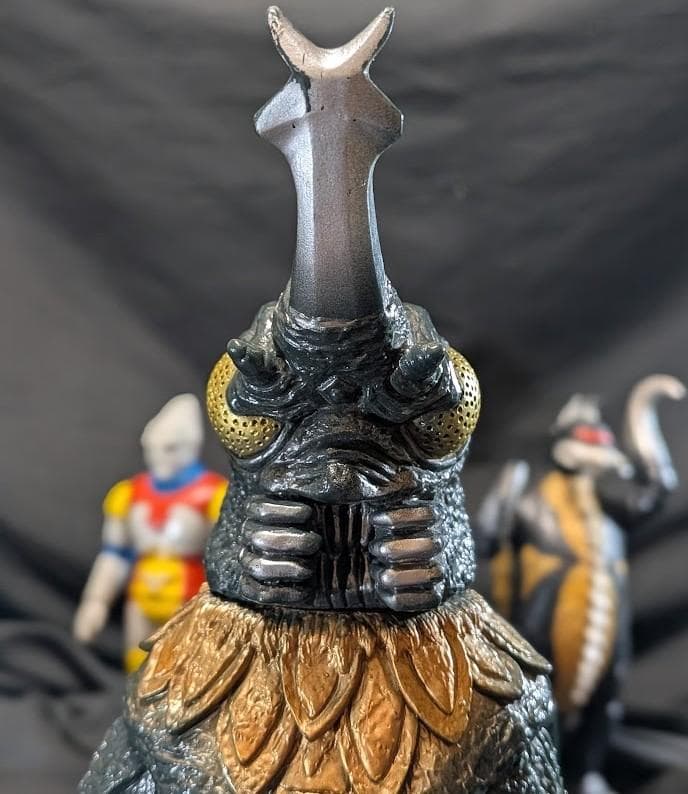 ジェットジャガー・メガロ・ガイガン（バンダイ）昭和ゴジラ登場怪獣 ソフビ３体