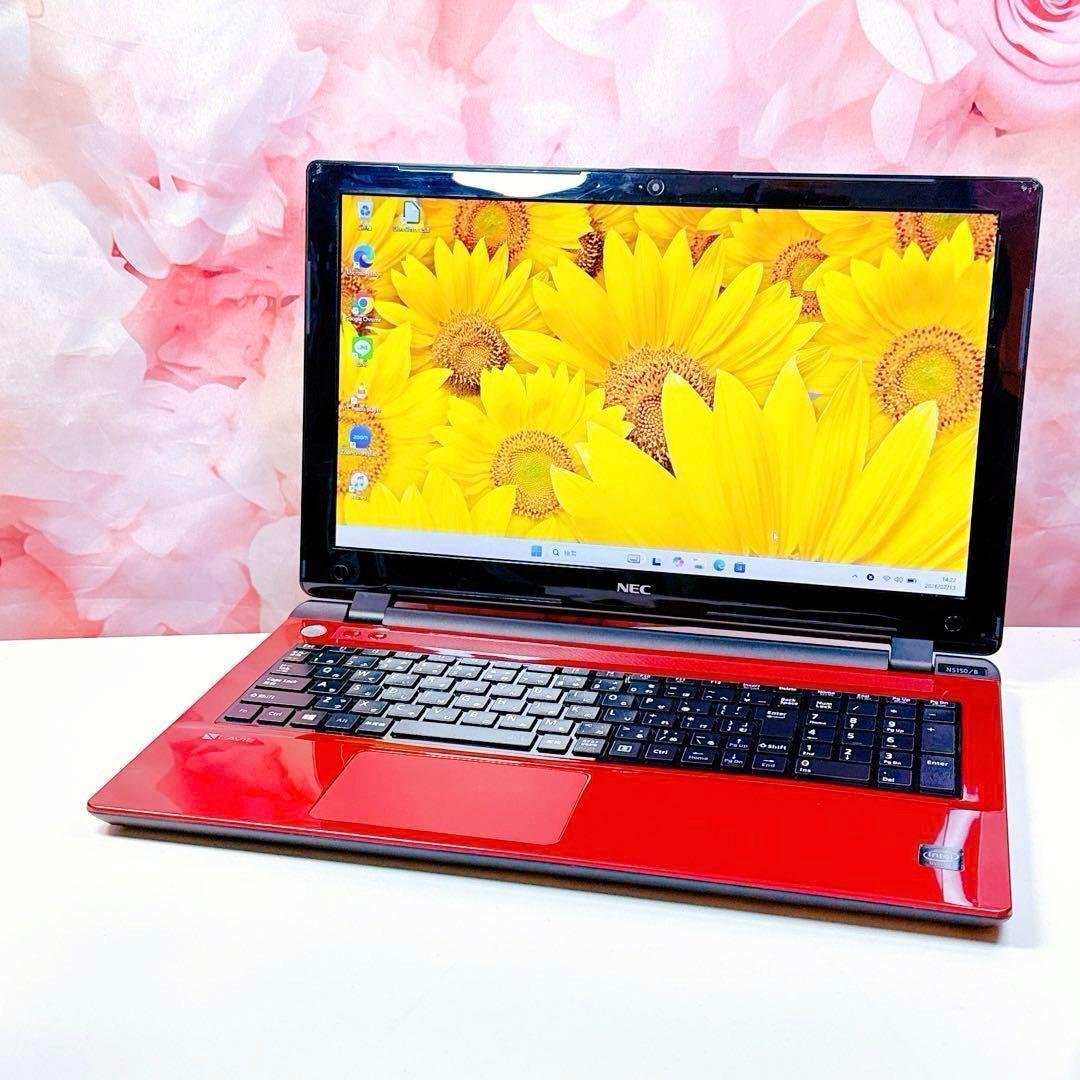 美品✨新品SSDで爆速✨ windows11 ノートパソコン✨オフィス カメラ