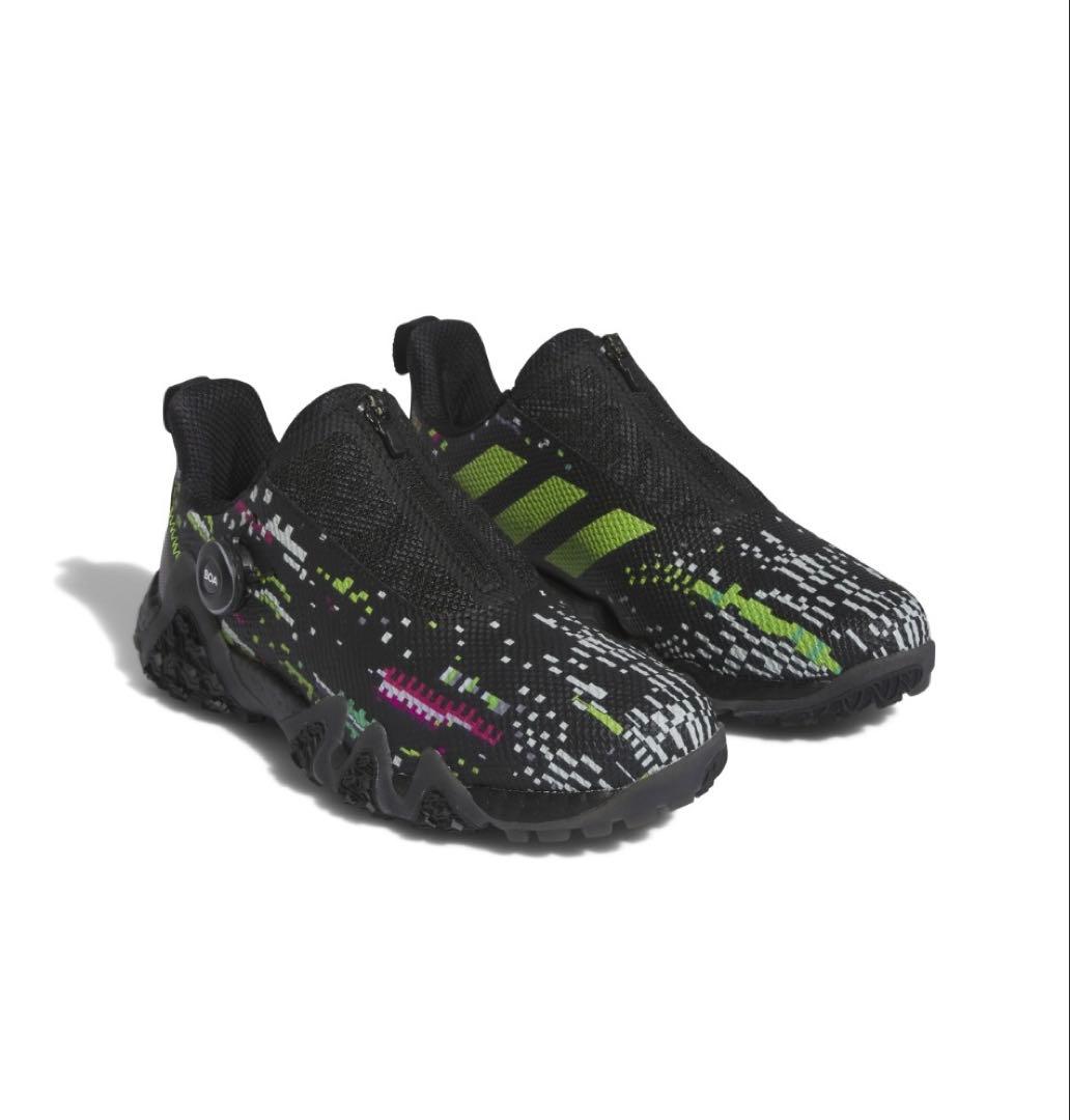 新品アディダスadidas ゴルフシューズコードカオス22ボアグリッチ 23.0 adidas（アディダス） コードカオス22 ゴルフシューズ ボア Code Chaos