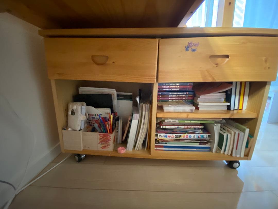 ロフトベッド・デスク付き・186.5cm