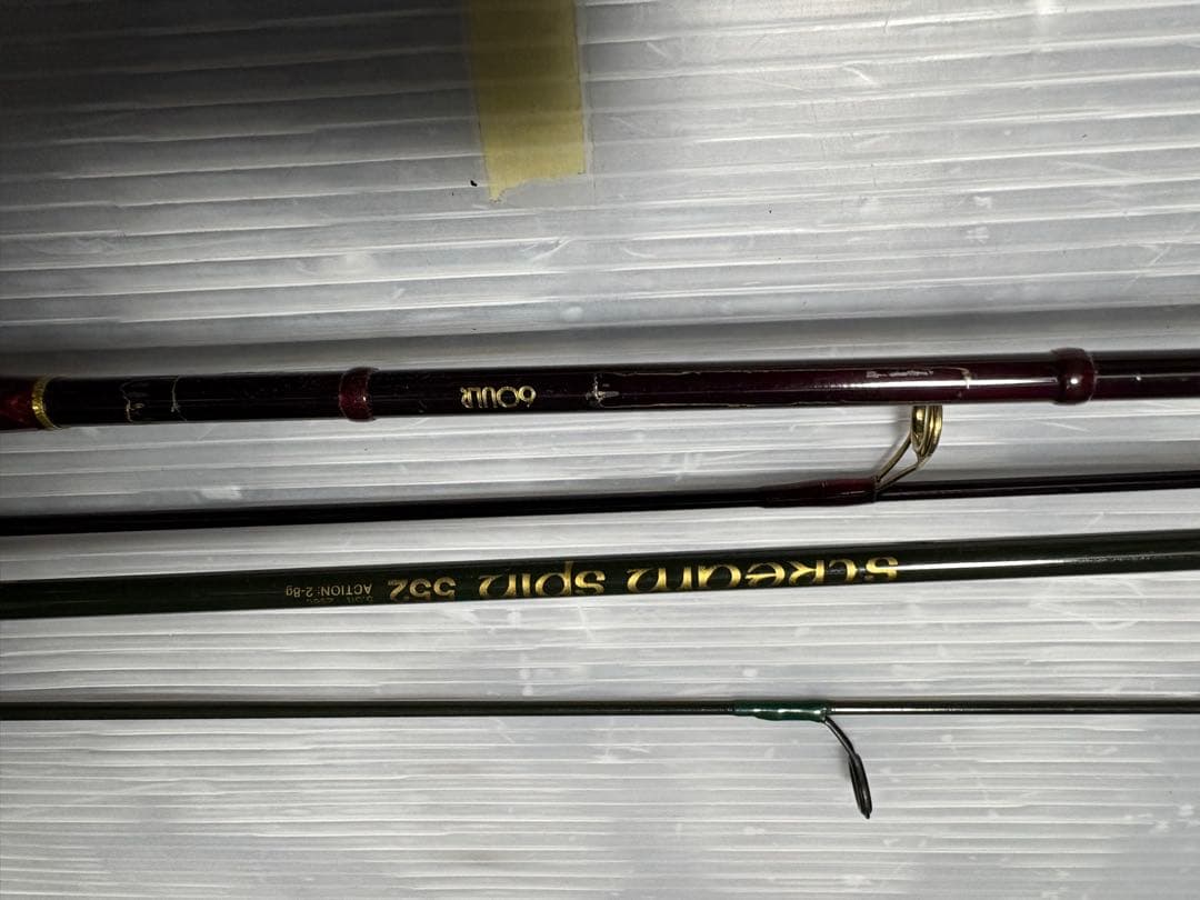 オールド テネシーグリップ カーボン ルアーロッド セット 60ULR&552