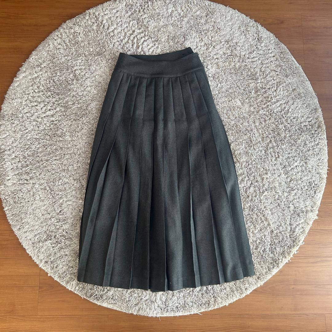 BEAMS BOY ビームス ボーイ ポリエステル ラップ プリーツスカート