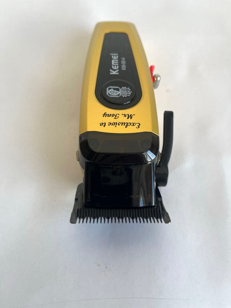 Kemei 電動バリカン KM-90-4 ゴールド 充電式 DLC刃 プロ仕様 - メルカリ