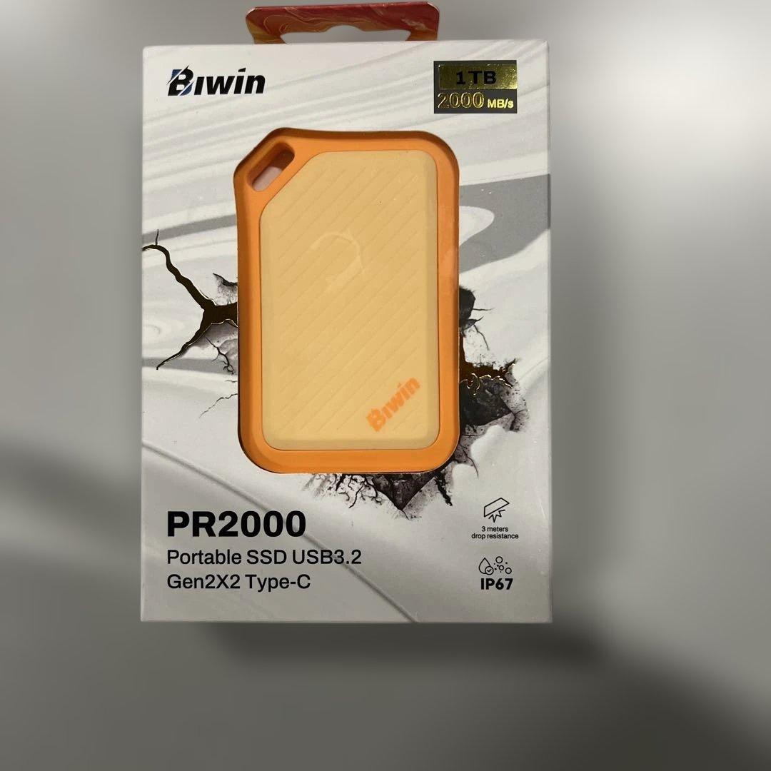 Biwin Amber 外付けSSD 1TB PR2000 USB3.2 Biwin Amber PR2000 USB 3.2 Gen2x2 Portable SSD