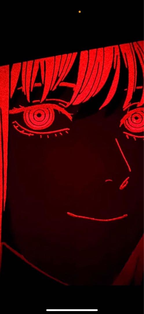 4枚セット台湾限定 マキマ赤夜光/香り レゼ水色夜光/香り　特殊加工A3ポスター