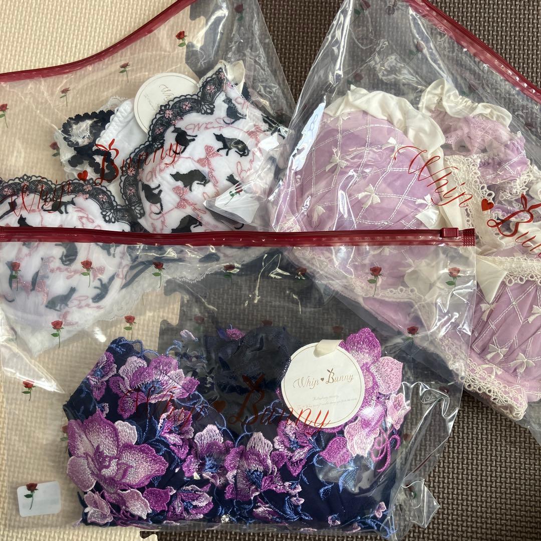 Whip Bunny ブラジャーショーツ3点セット Ｅ65 Whip Bunny C65】ホイップバニー ブラ＆フルバックショーツセット