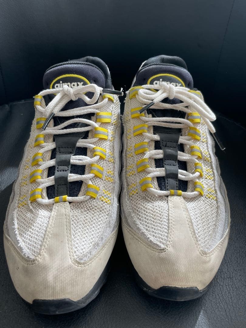 NIKE エアマックス95 ESSENTIAL 27.5cm ホワイト/イエロー