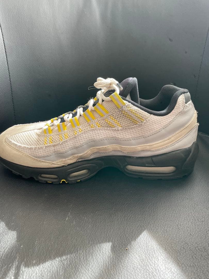 NIKE エアマックス95 ESSENTIAL 27.5cm ホワイト/イエロー