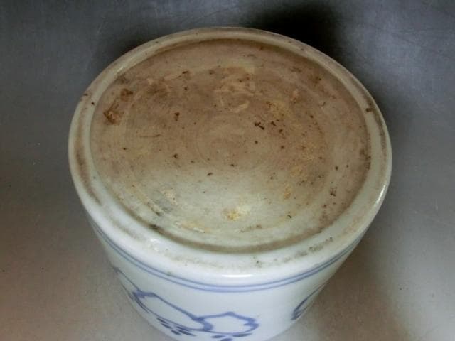 火入れ□染付蕪の図 古伊万里(江戸後期～明治期)香炉 火器 古美術