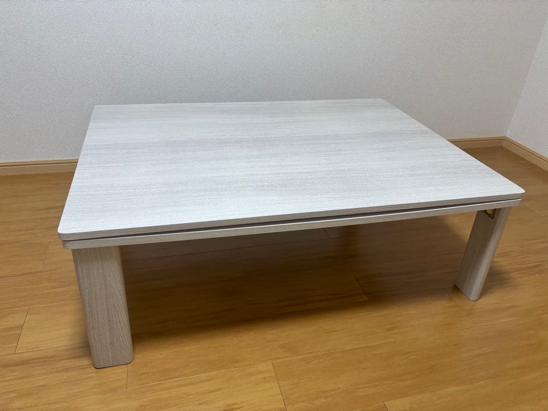 折れ脚こたつ ホワイト ナチュラル 天板リバーシブル 105cm×75cm Amazon.co.jp : 【mochizukistore】 こたつ テーブル 折れ脚タイプ