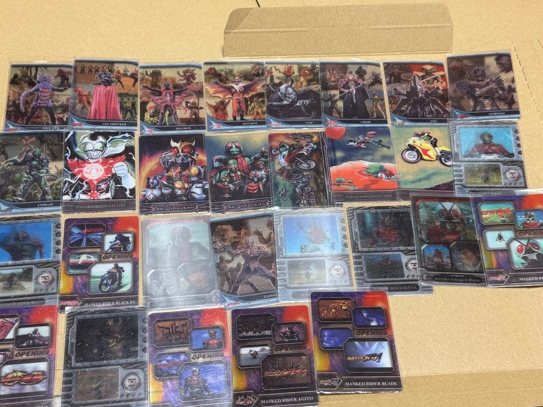 仮面ライダーウエハースセット（パッケージ+カード）