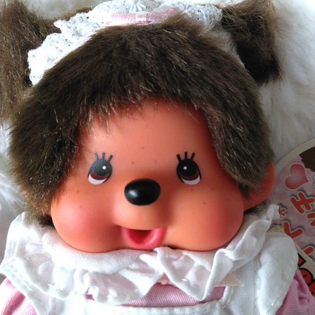 平成レトロ　メイド　モンチッチ　S　ピンク　ぬいぐるみ　セキグチ