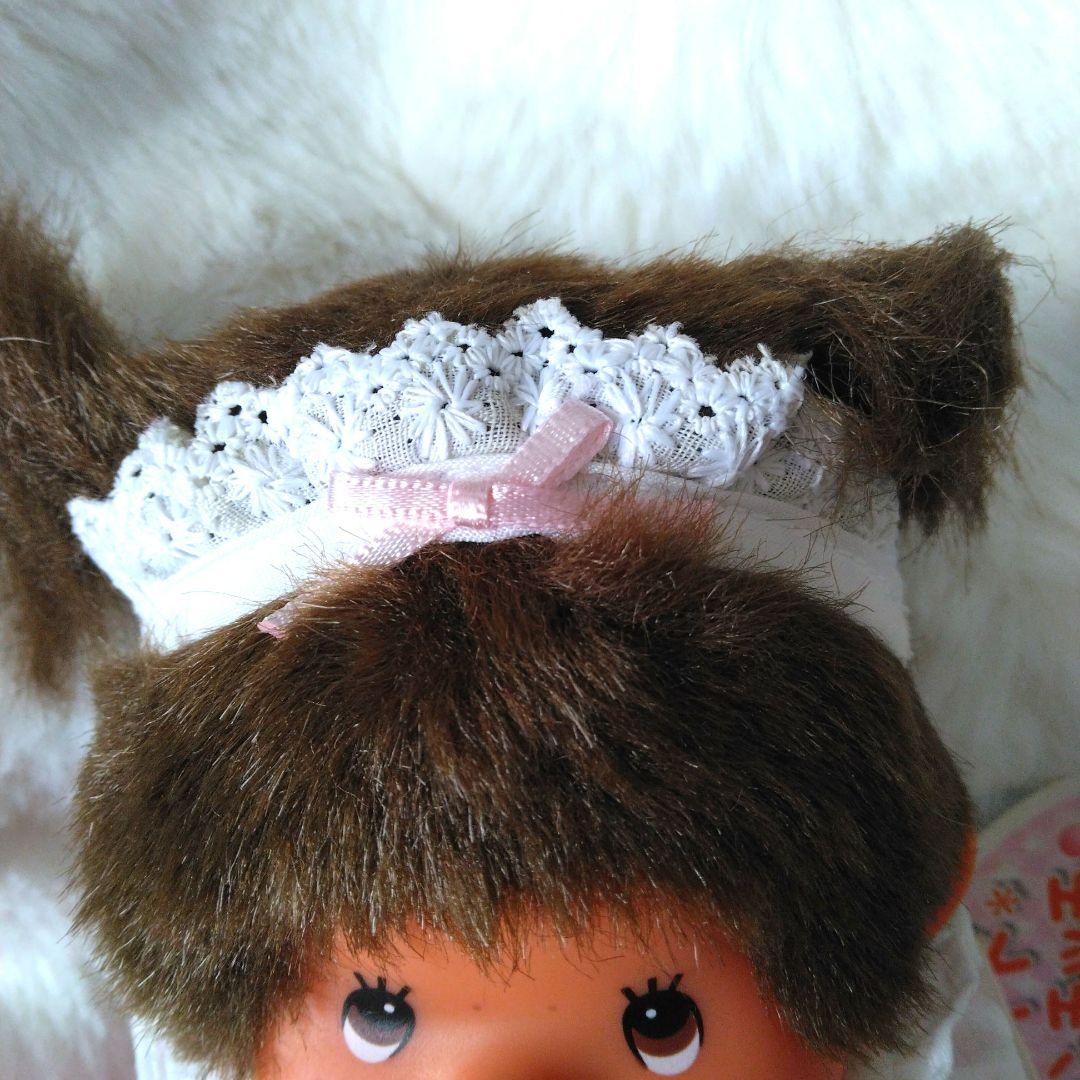 平成レトロ　メイド　モンチッチ　S　ピンク　ぬいぐるみ　セキグチ