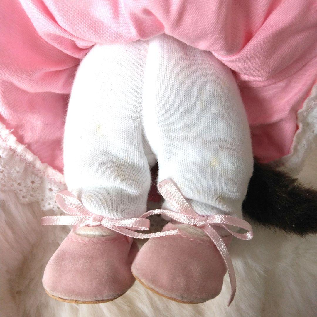 平成レトロ　メイド　モンチッチ　S　ピンク　ぬいぐるみ　セキグチ