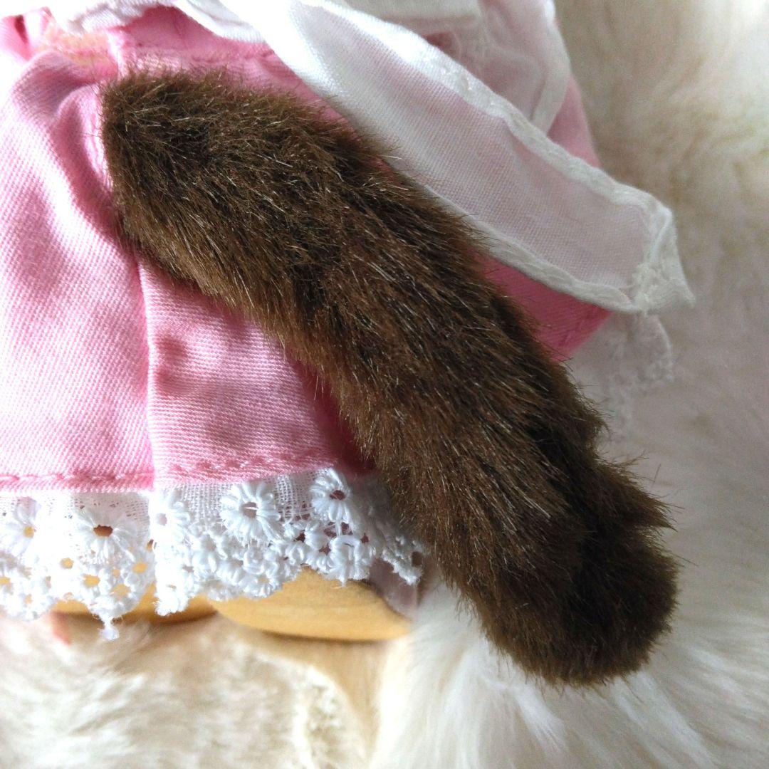 平成レトロ　メイド　モンチッチ　S　ピンク　ぬいぐるみ　セキグチ