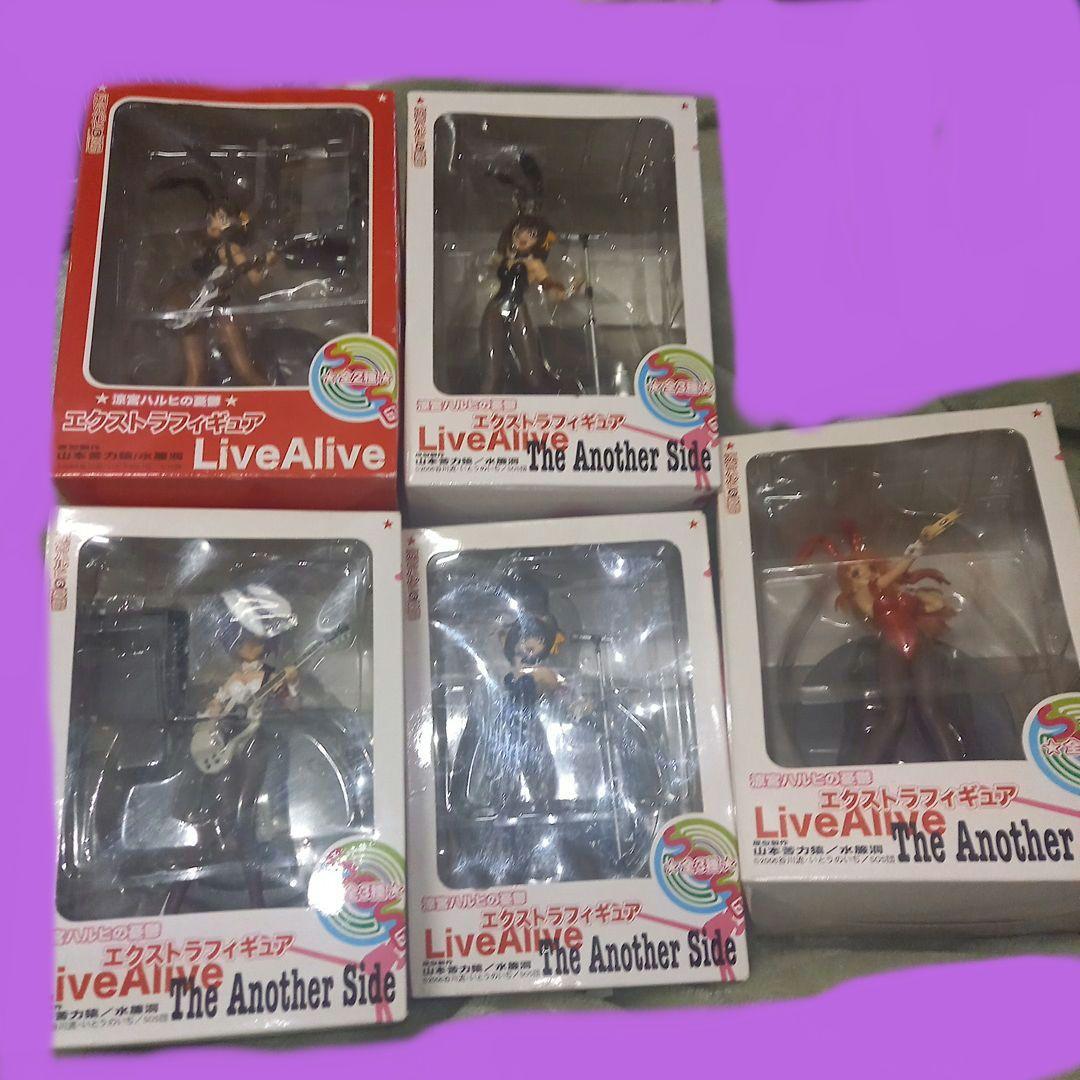 涼宮ハルヒの憂鬱☆エクストラフィギュア☆LiveALive☆2種5点セット