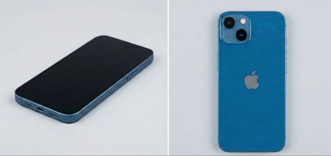 極美品】iPhone 13 ブルー 128GB SIMフリー 本体 - メルカリ