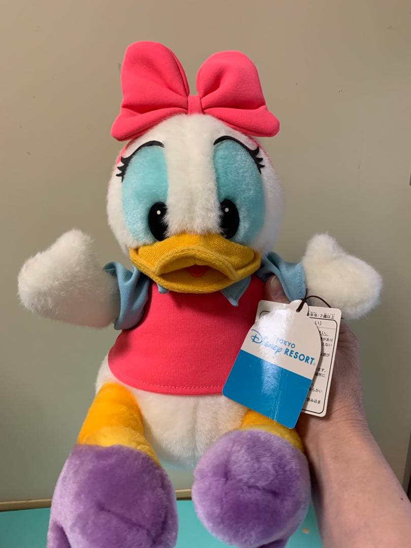 東京ディズニーランド　ドナルド　デイジー レトロ　ぬいぐるみ