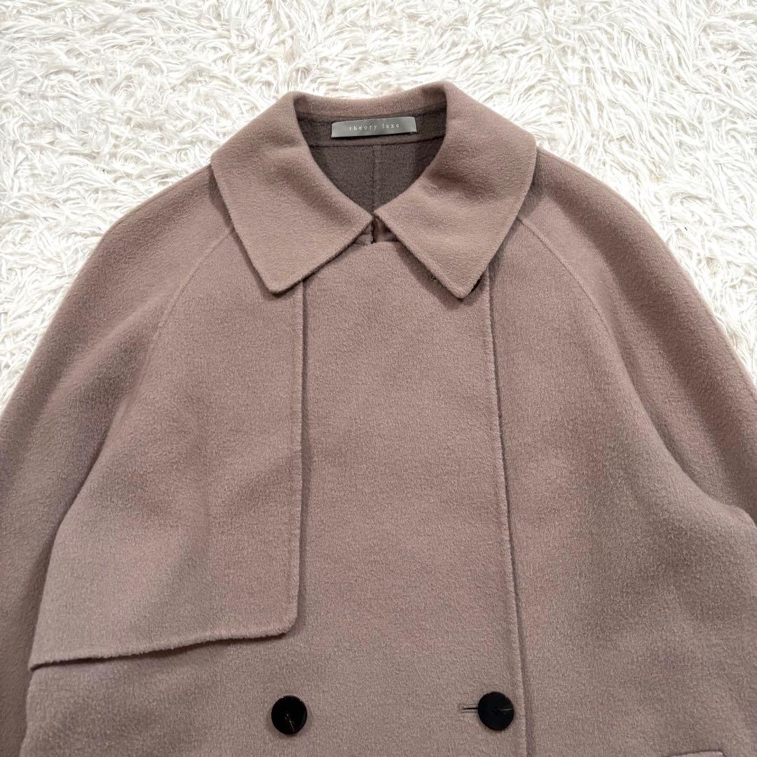 美品✨セオリーリュクス ダブルフェイス バイカラー ロング コート