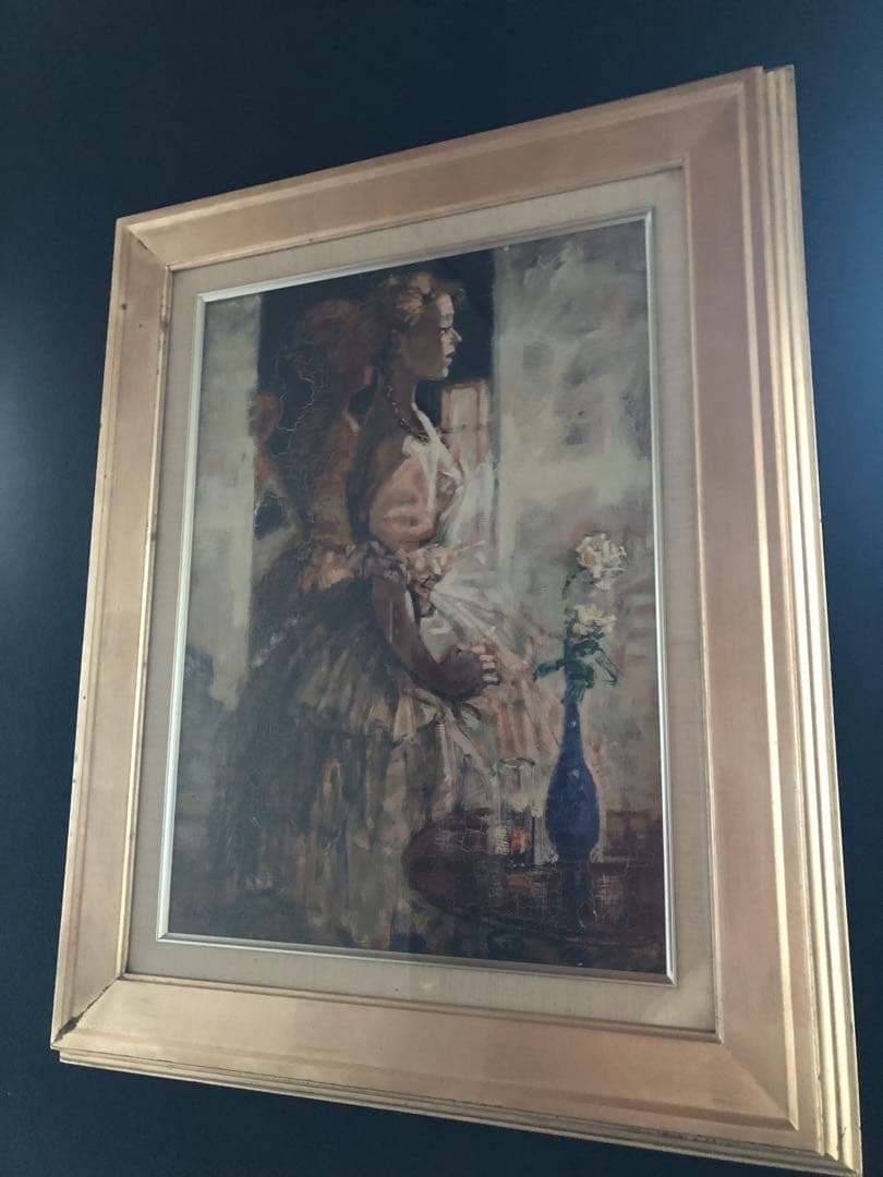 真作 絵画 原題　踊子 奥村四郎