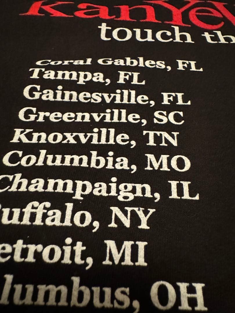 ミュージシャン KANYE LATE REGISTRATION TOUR TEE