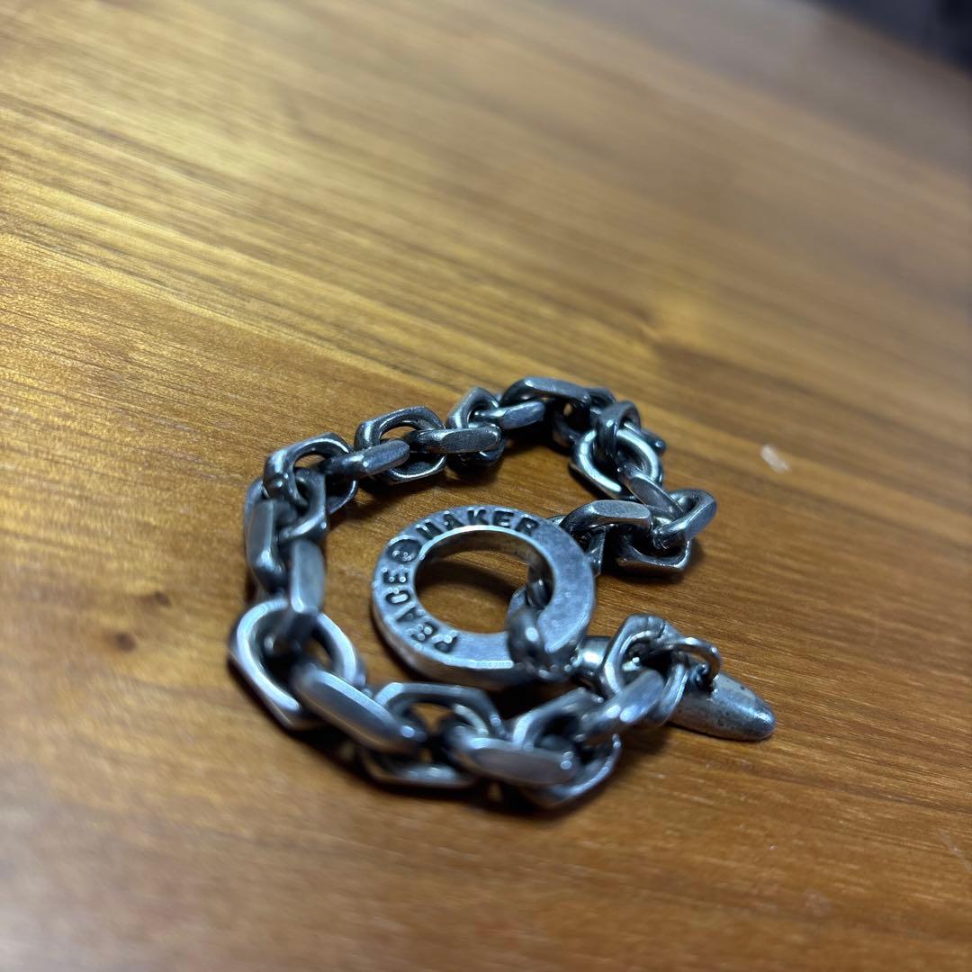 希少 ピースメーカー ブレスレット チェーン 刻印 シルバー925 22cm