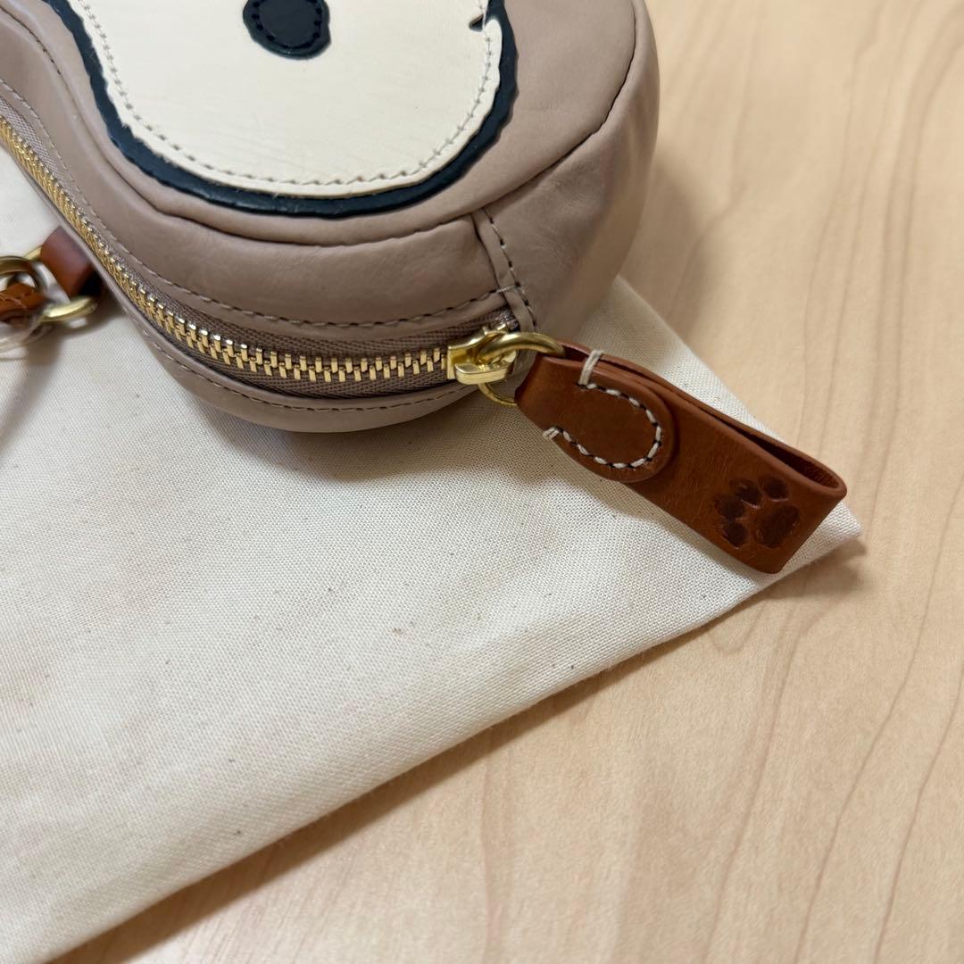 正規 品ファッション - 未使用 genten ゲンテン スヌーピー レザーポーチ