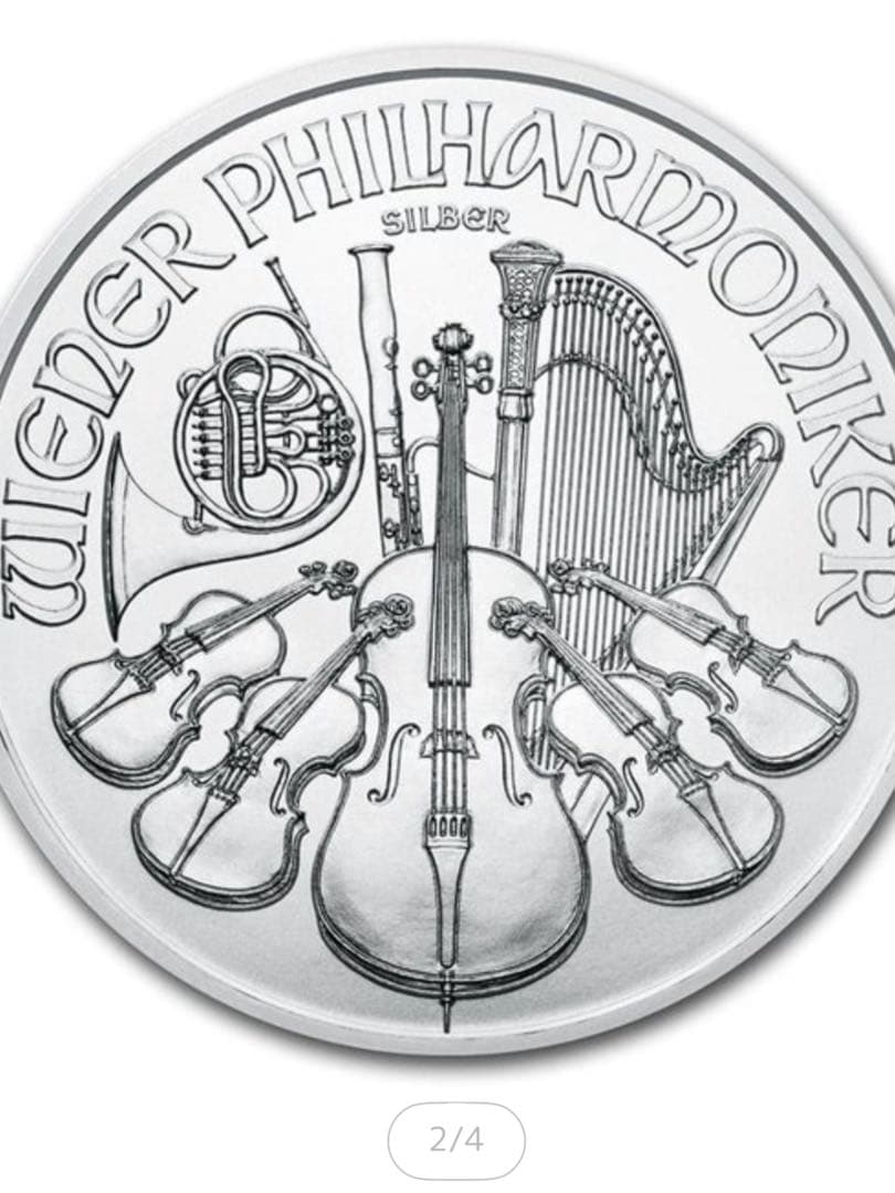 2020年 オーストリア ウィーン銀貨 1オンス 純銀 現物資産 - メルカリ