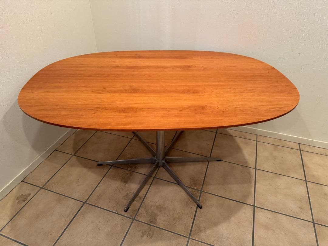 フリッツ・ハンセン スーパー楕円テーブル 1500×1000 チェリー材 スーパー楕円 ダイニングテーブル フリッツ ハンセン 北欧ビンテージ