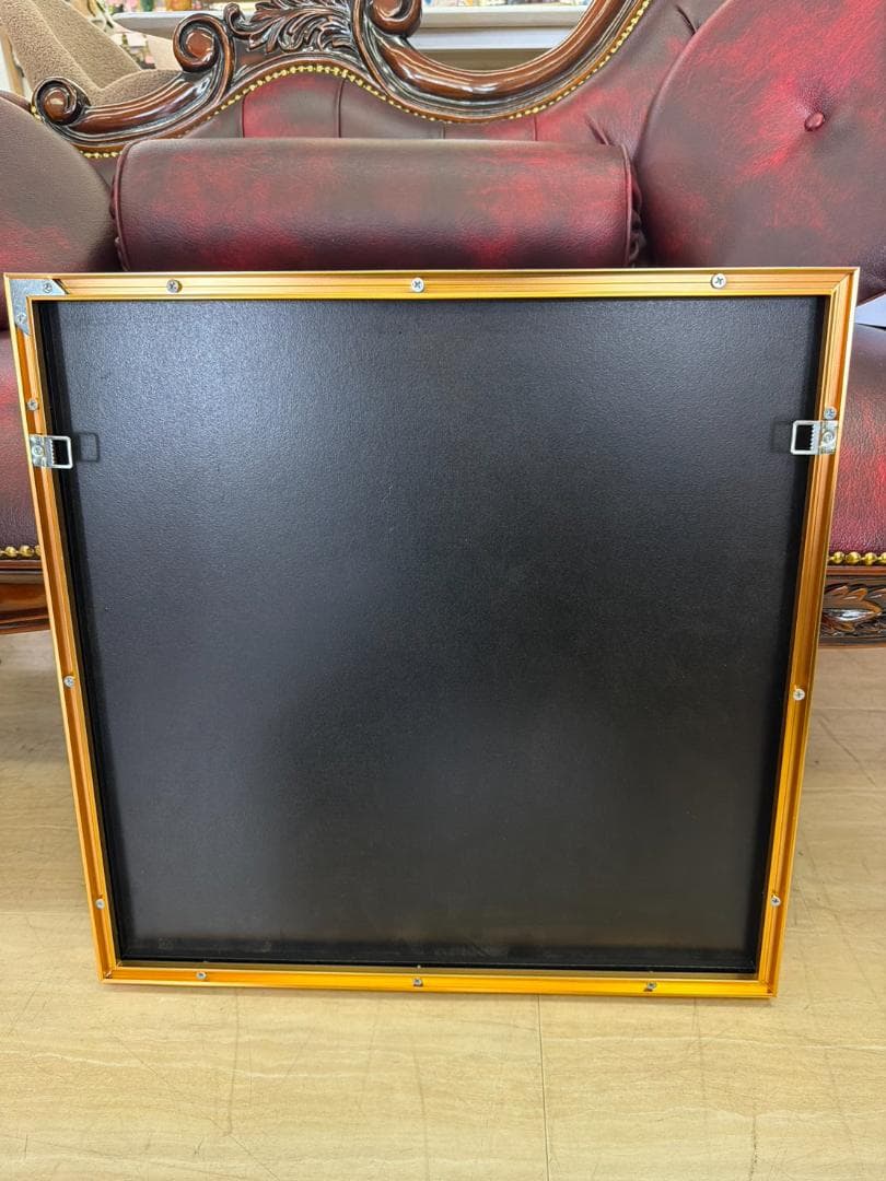 アートパネル　馬　ゴールド　水晶絵　キラキラ　金運　絵　額縁　壁掛け　アート