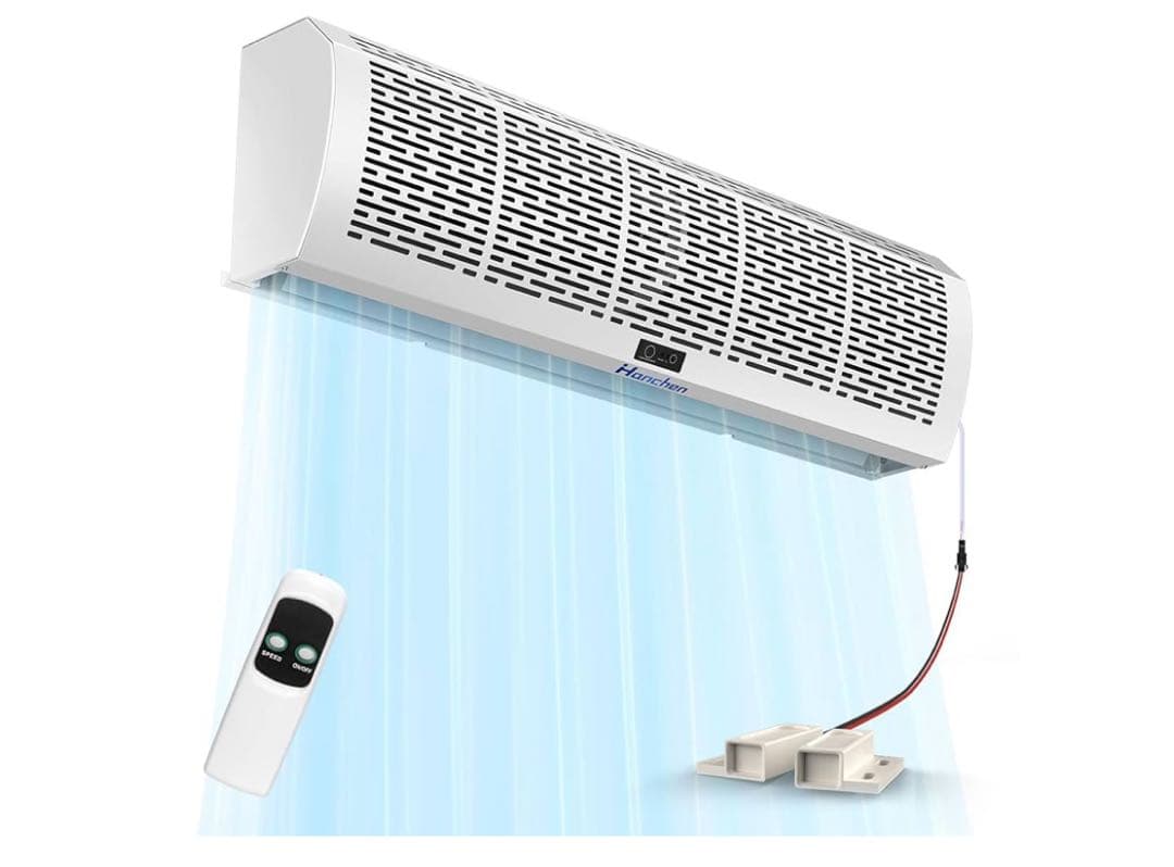 ハンチェンエアカーテン、826/941 CFM、10-14 m / sの調整可能 Amazon.co.jp: Hanchen エアーカーテン 換気扇 サーキュレーター