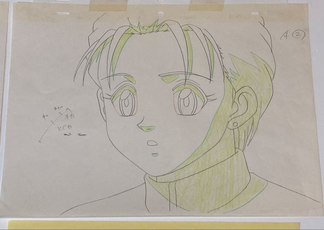 c８０　中判ハンターハンターセル画【ミト】動画.背景画付き