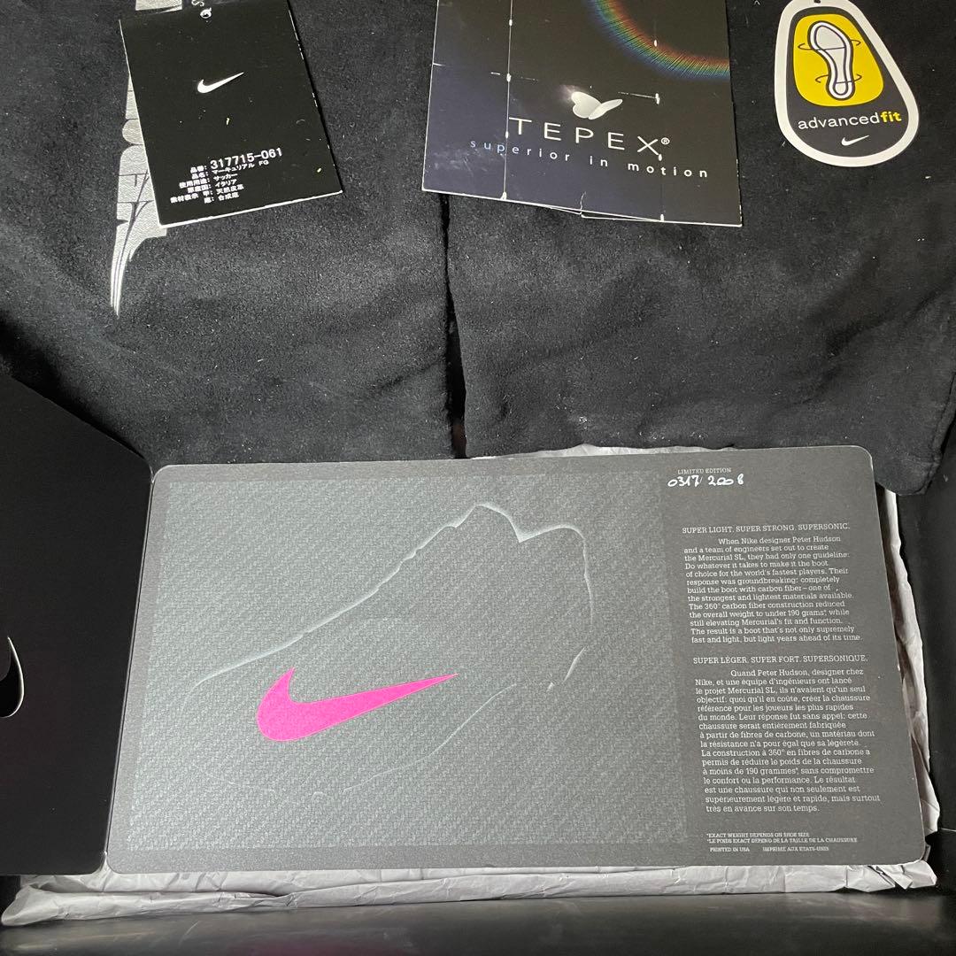 マーキュリアル SL FG シリアルナンバー317/2008 28.0cm