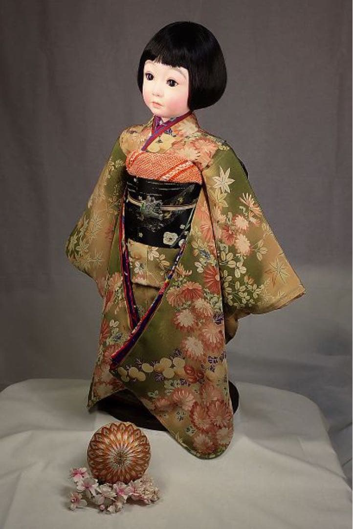 新品 市松人形 創作人形 サーニット ビスクドール 人形作家 人形振袖