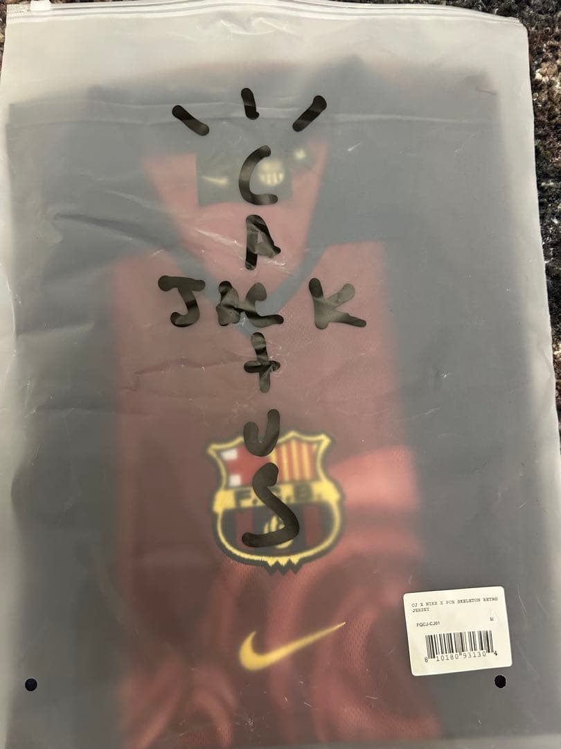 ウェア Travis Scott x Barcelona Retro 2000/01 Travis Scott x Barcelona x Nike FC Jersey 2000/2001 Size L Brand