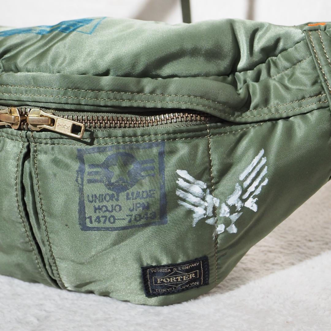 ポーター タンカー ボディバッグ ウエストポーチ ショルダー セージ
