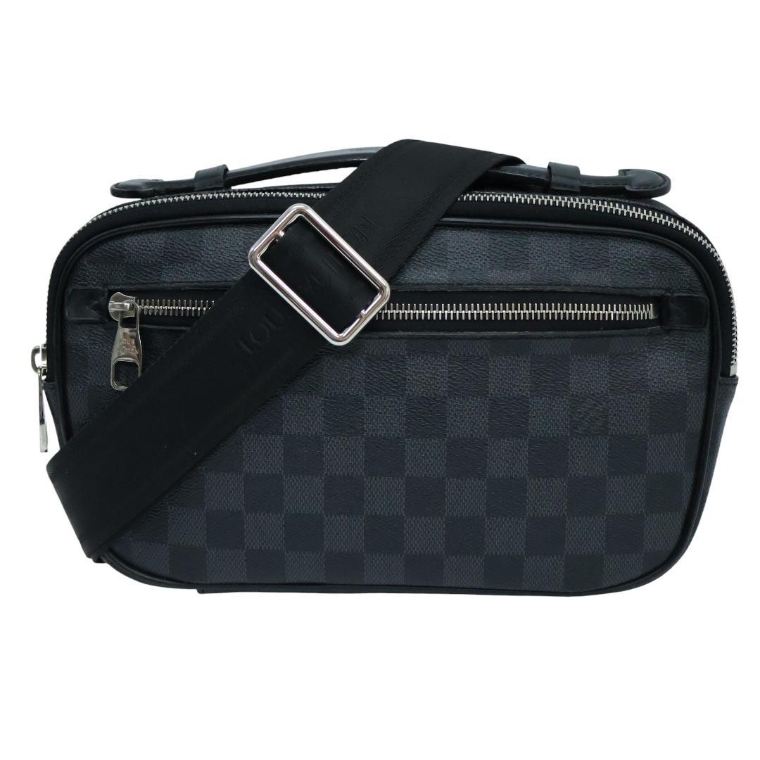 ルイヴィトン ダミエ グラフィット アンブレール ボディーバッグ N41289 ルイヴィトングラフィット アンブレール 14137 黒/グレー メンズ