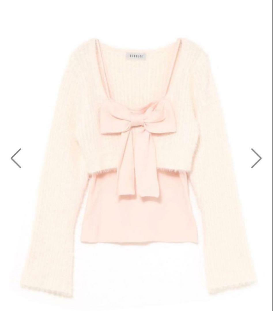 BUBBLES リボンニットアンサンブル バブルス - メルカリ