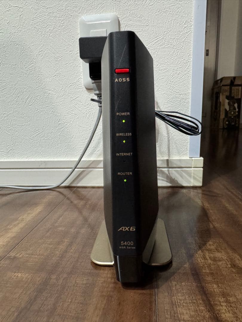 BUFFALO WSR-5400AX6S-MB Wi-Fi 6ルーター BUFFALO バッファロー AirStation WSR-5400AX6P-BK(ブラック) [無線LAN