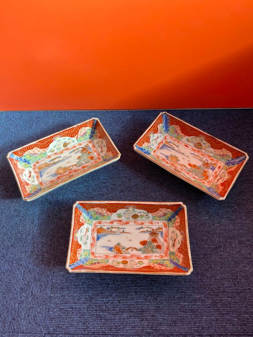 1263 中国　骨董　大明成化年製　時代皿　3客　時代物 Yahoo!オークション -「大明成化年製」の落札相場・落札価格