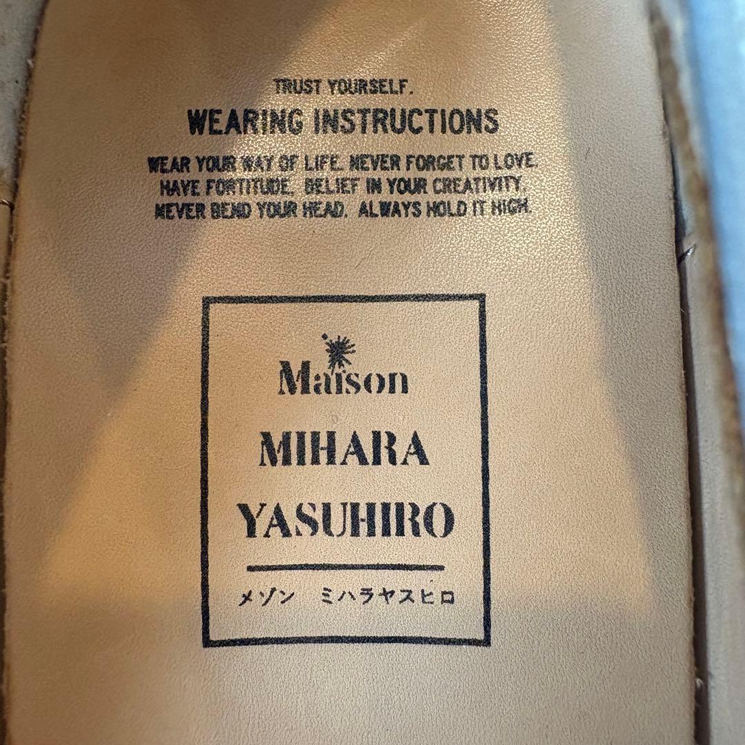 新品 ミハラヤスヒロ 定価4.6万円 ダックヒール パンプス アヒル 24cm