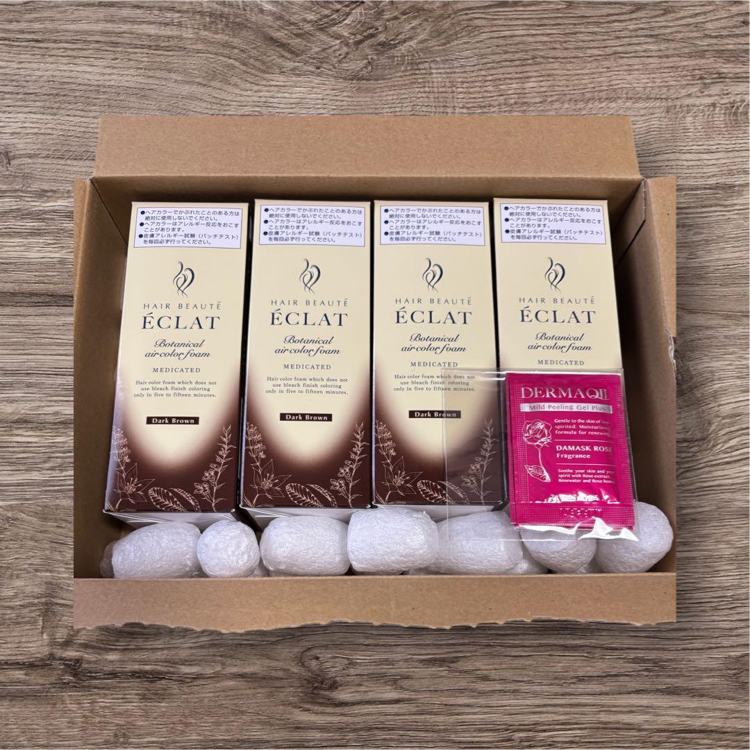 ポタニカルエアカラー フォーム EX ダークブラウン4本セット 大容量 ヘアボーテエクラ ボタニカル エアカラーフォーム EX ダーク