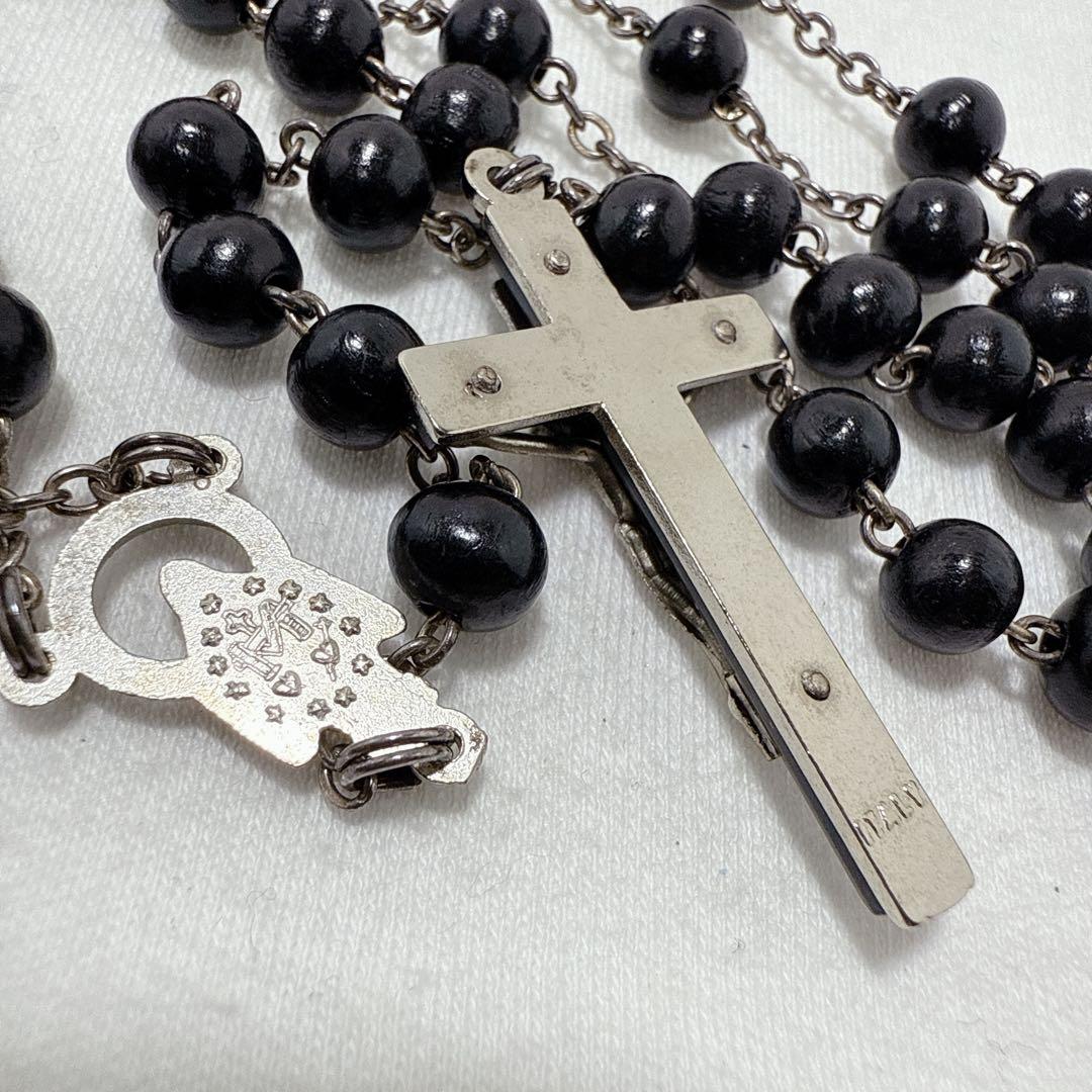 Dolce&Gabbana ドルガバ ブラックカラー ロザリオ ネックレス - メルカリ