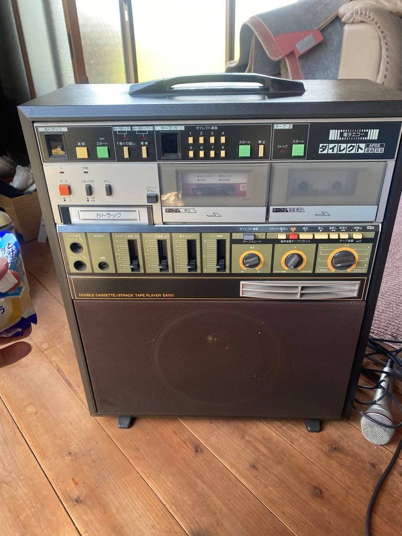 激レア品●アイシン精機ダブルカセット8トラックプレイヤー カラオケ EA-701 アイワ aiwa ポータブルラジオカセットプレーヤー RCP3 GAA4-RCP0003
