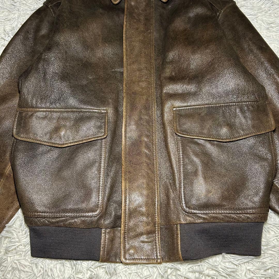 90S L.L.Bean ゴートスキン A-2 レザー フライトジャケット